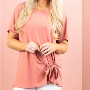 Zenana Outfitters Brighter Tomorrow Top- Salmon